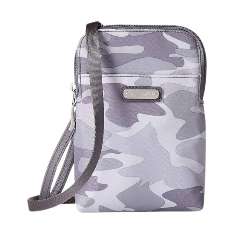Baggallini Take Two RFID Bryant Crossbody - Grey Camo Print