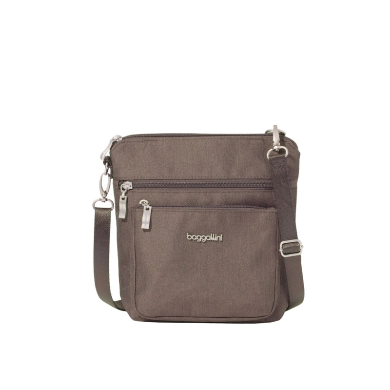 Baggallini Women's Modern Pocket CrossBody - Dark Umber Heritage