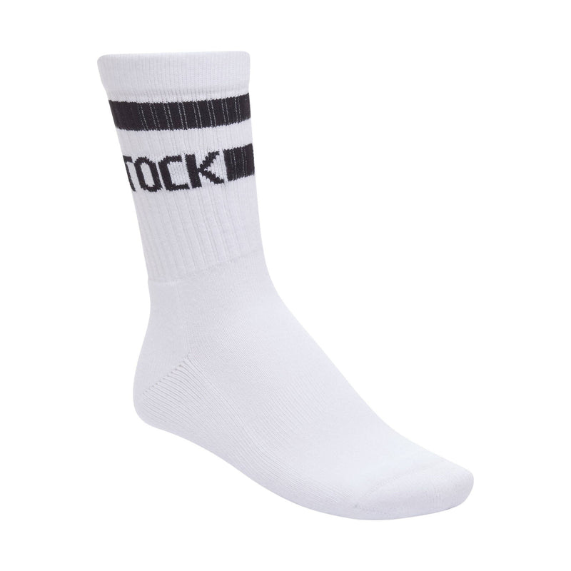 Birkenstock Cotton Crew Stripe Socks - White/Black
