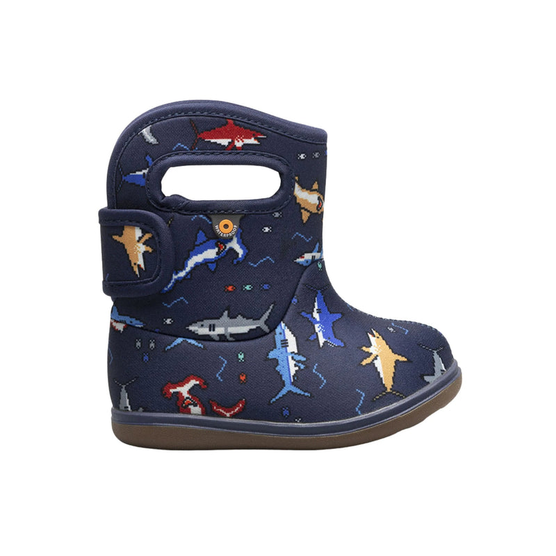 Bogs Baby II Pixel Shark Boots - Navy Multi