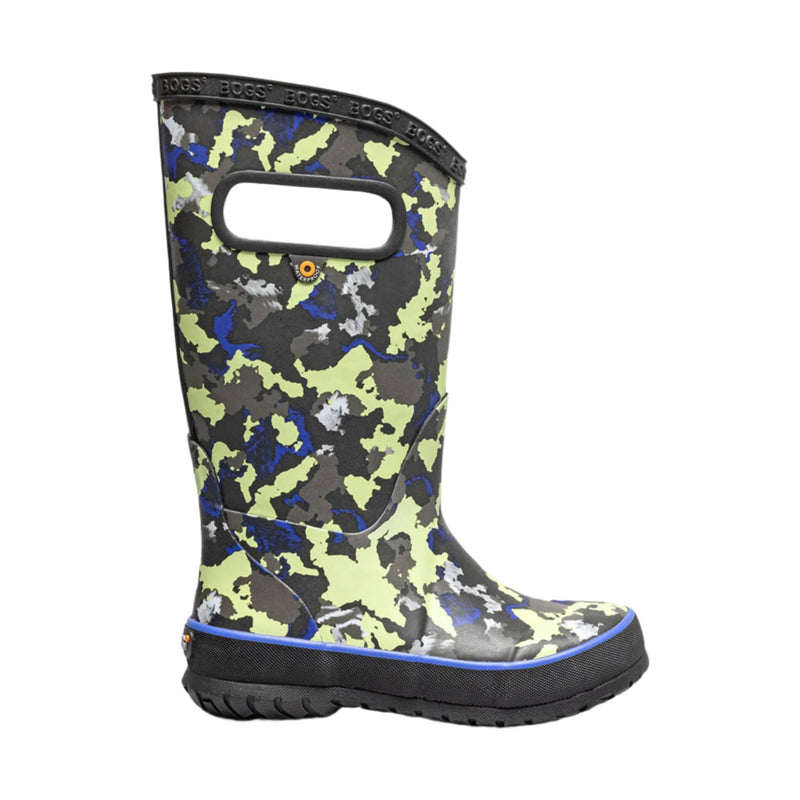 Bogs Kids' Camo Texture Rain Boots - Black Multi