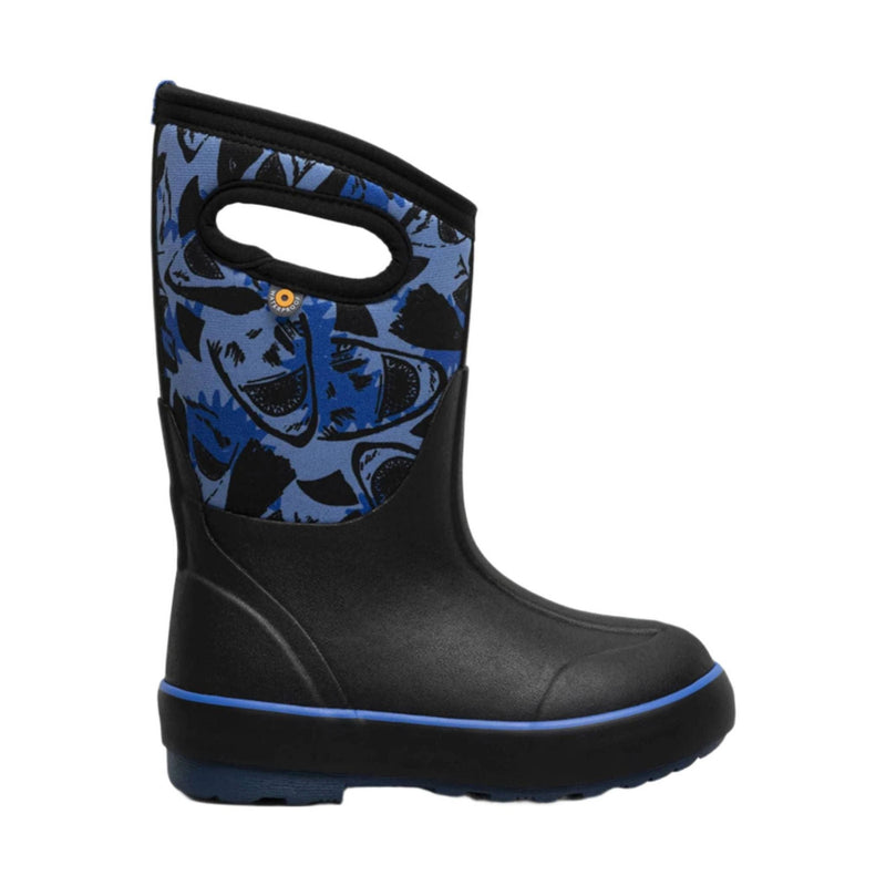 Bogs Kids' Classic II Sharks Winter Boots - Black Multi Color