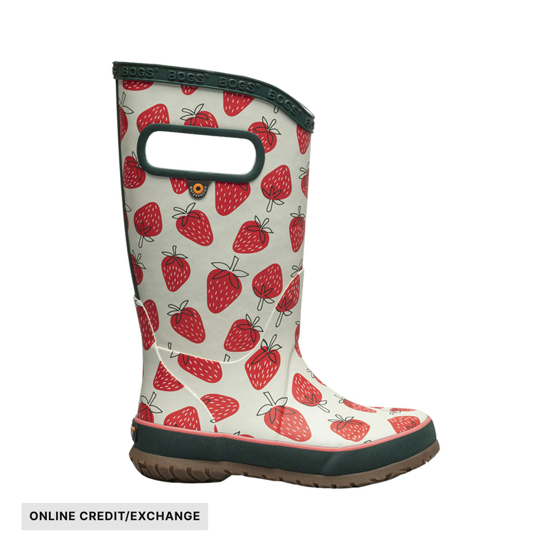 Bogs Kids' Strawberries Rain Boots - Moss Multi