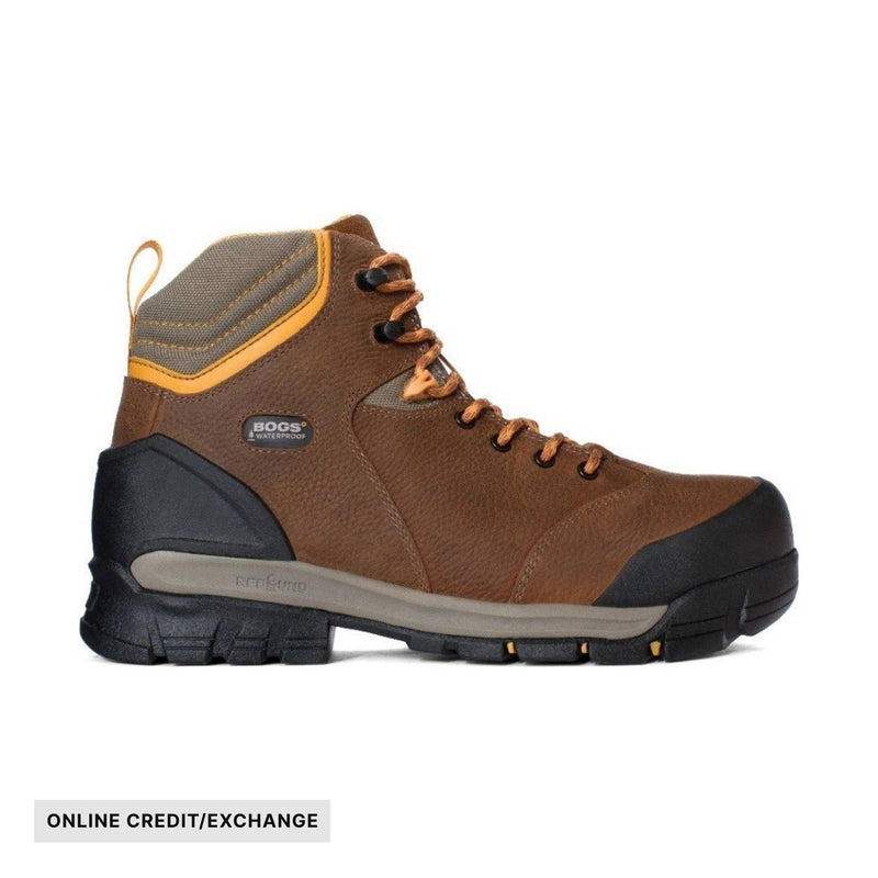 Bogs Men's Bedrock Mid Comp Toe Work Boots - Brown
