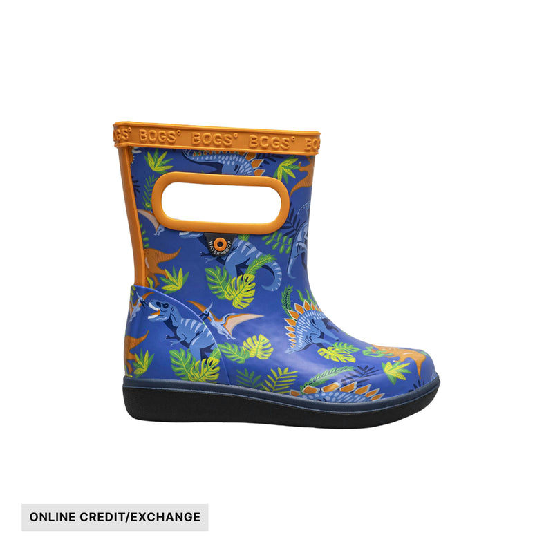 Bogs Toddlers' Skipper II Dinosaur Jungle Rain Boots - Blue Multi