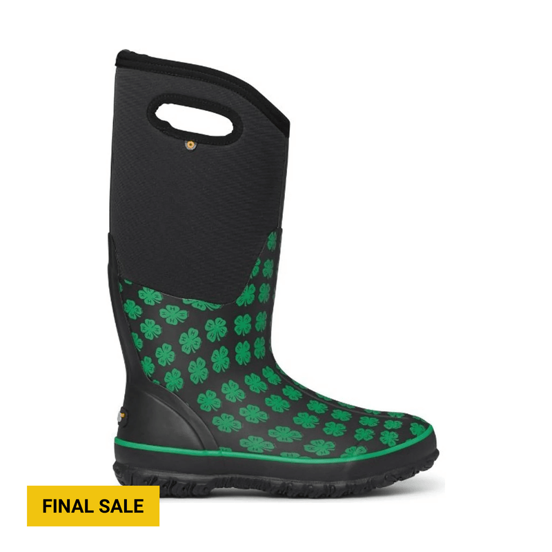 Bogs Women's Classic Tall 4-H Rain Boots - Black Multi