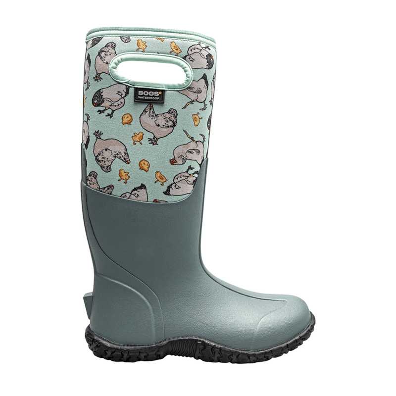 Bogs Women's Mesa Chickens Rain Boots - Aqua Multi