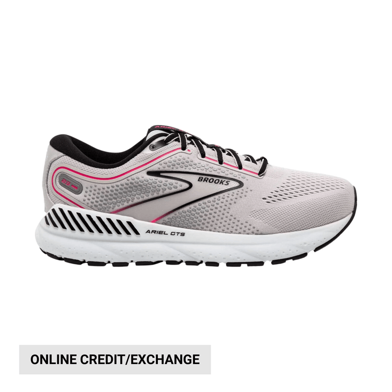 Brooks Women's Ariel GTS 23 Road Running Shoes - Grey/Black/Pink
