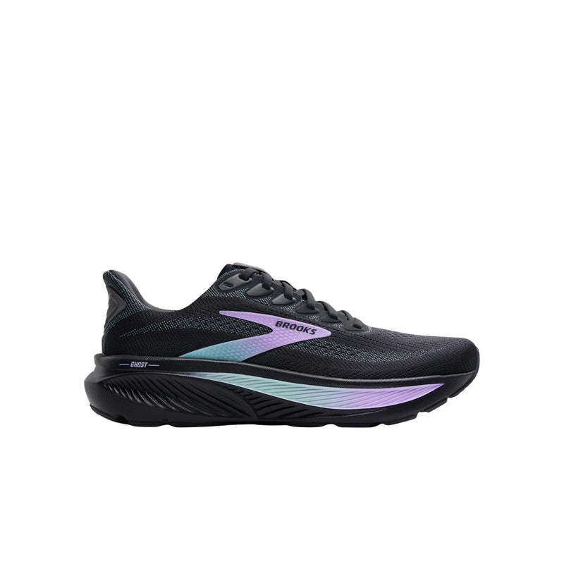 Brooks Women's Ghost 17 Road Running Shoes - Grey/Clearwater/Purple