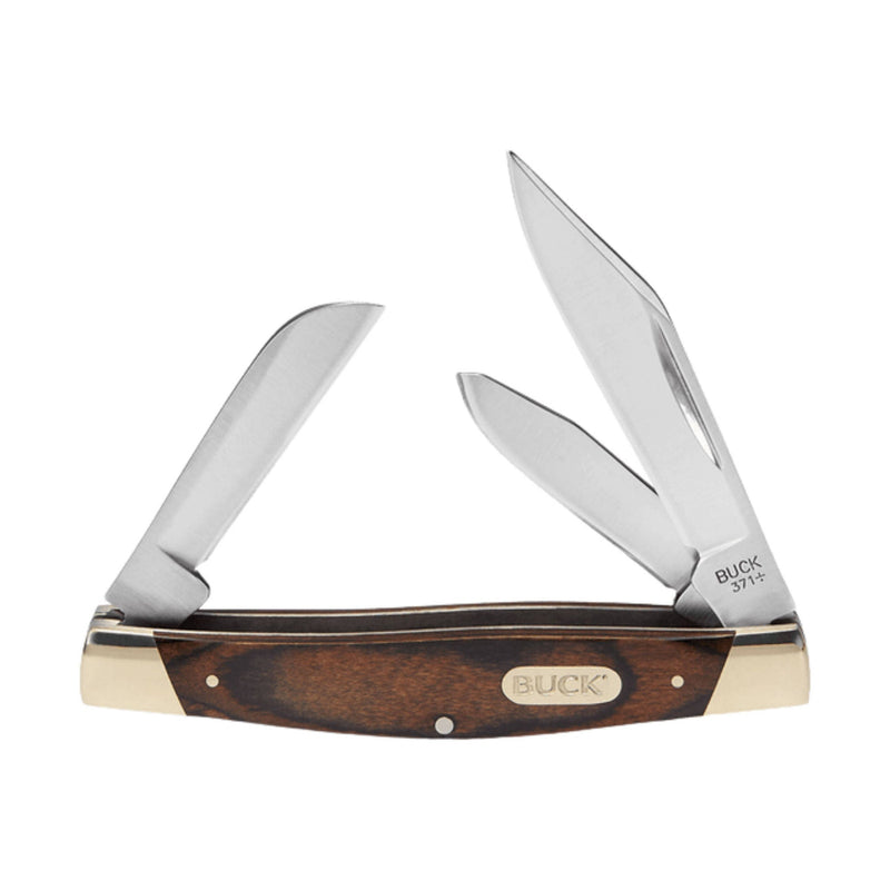 Buck Stockman Knife - Woodgrain Inlay