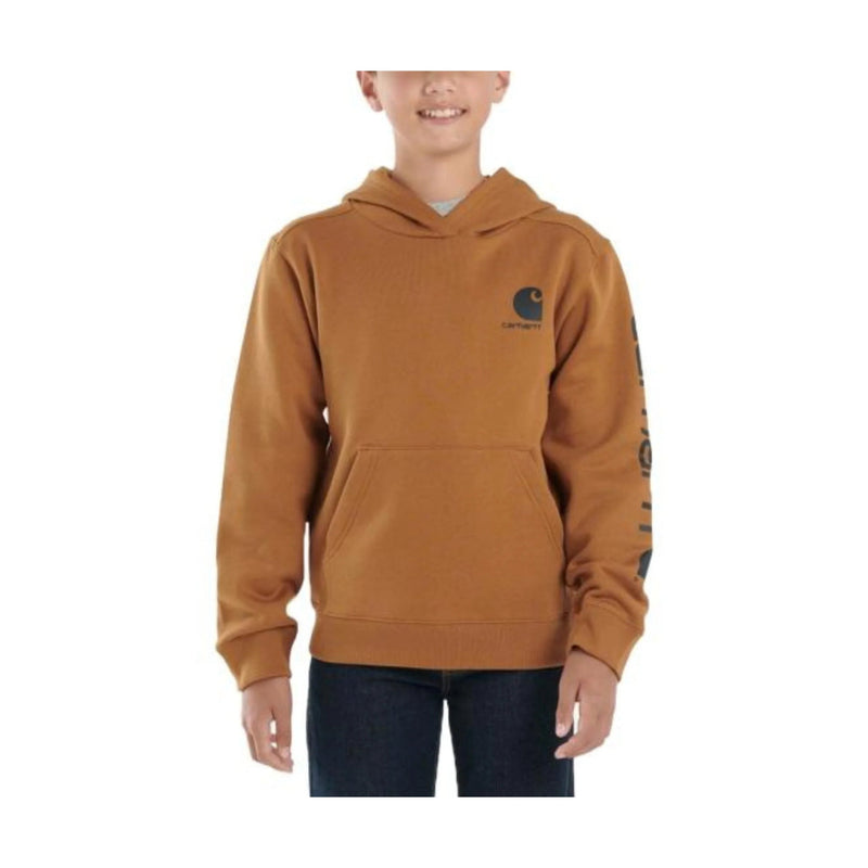 Carhartt Boys' Long Sleeve Graphic Sweatshirt - Brown 4-7