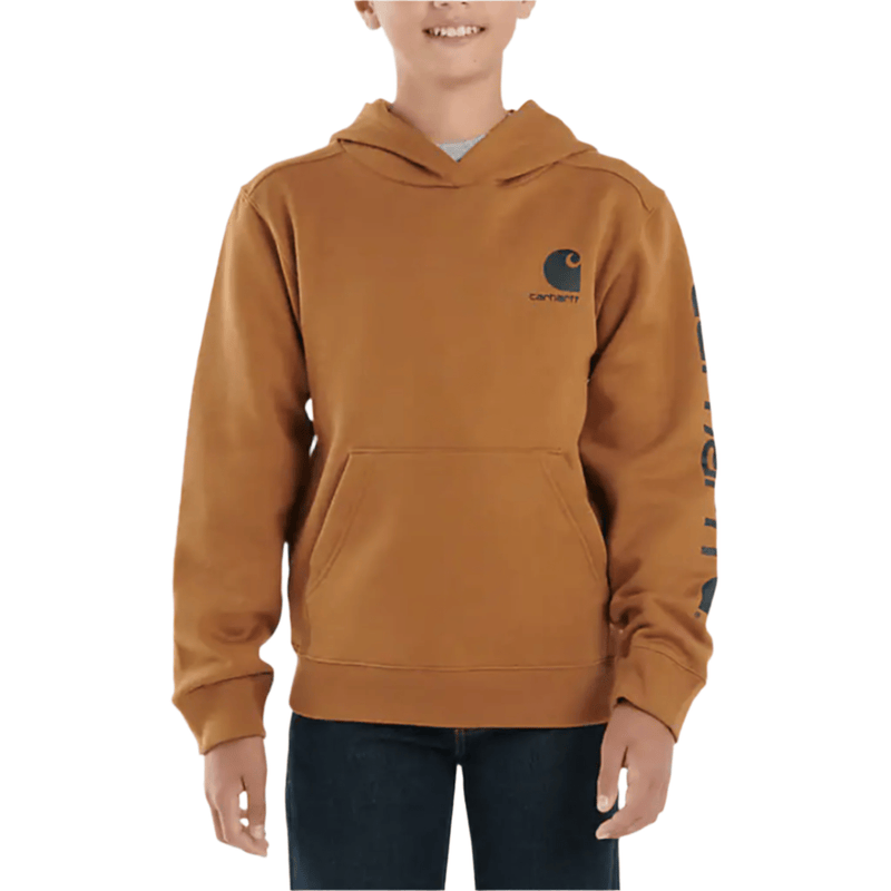 Carhartt Boys' Long Sleeve Graphic Sweatshirt - Carhartt Brown S-XL