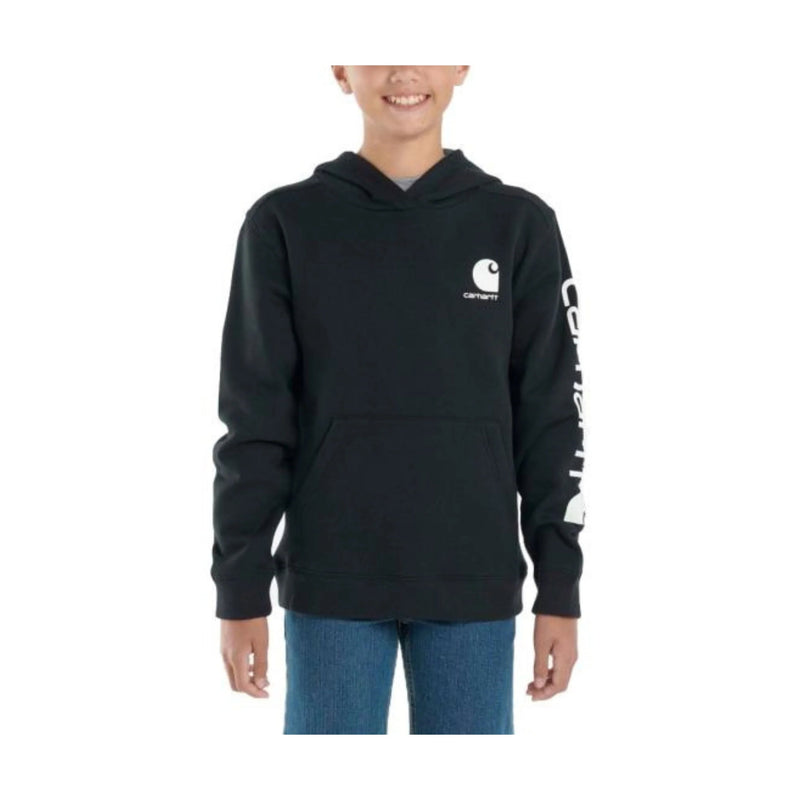 Carhartt Boys' Long Sleeve Graphic Sweatshirt - Caviar Black S-XL