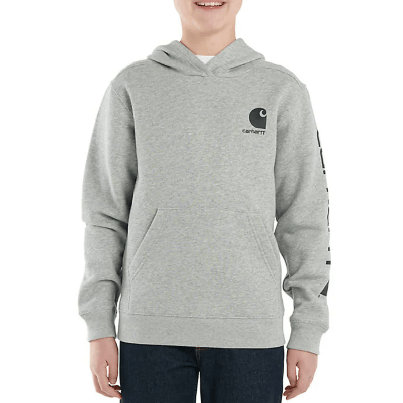 Carhartt Boys' Long Sleeve Graphic Sweatshirt - Heather Grey 4-7