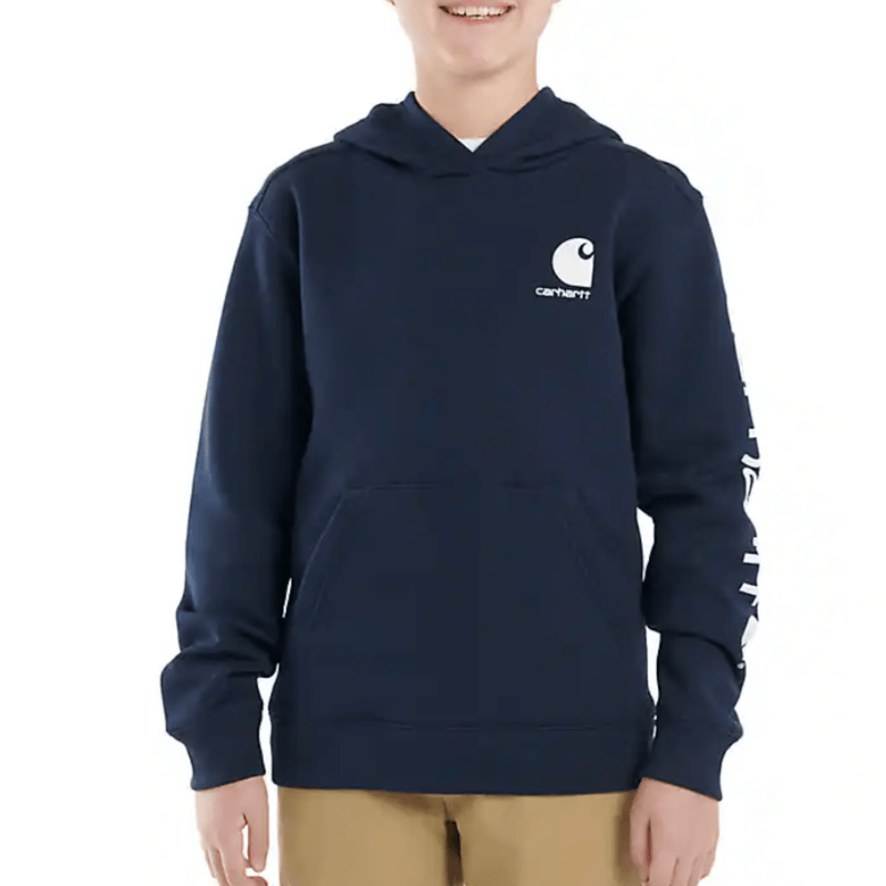 Carhartt Boys' Long Sleeve Graphic Sweatshirt - Navy 4-7