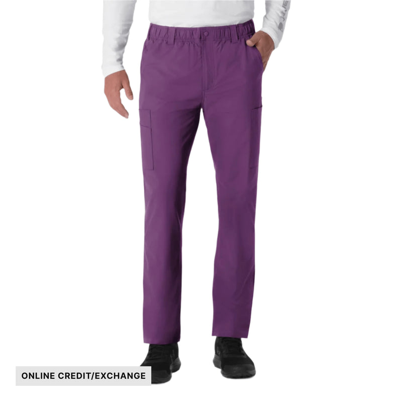 Carhartt Men's Force Essentials Straight Leg Cargo Scrub Pant - Eggplant
