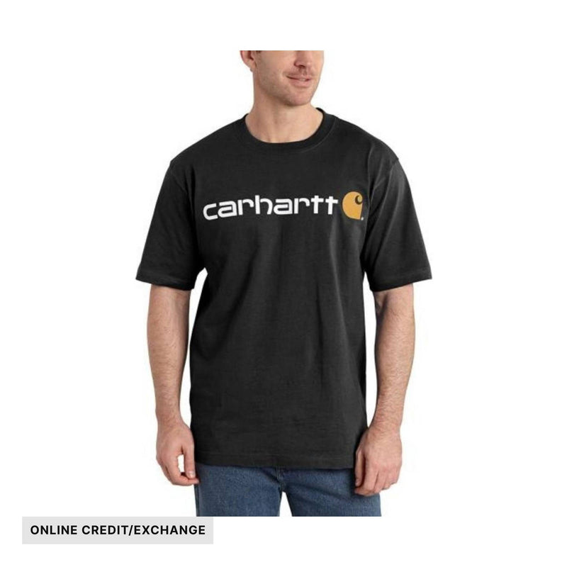 Carhartt Men's Short Sleeve Logo T-Shirt - Black