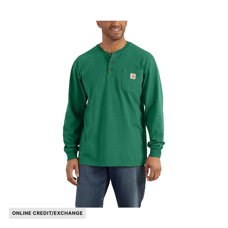 Carhartt Men's Workwear Long Sleeve Henley - North Woods Heather