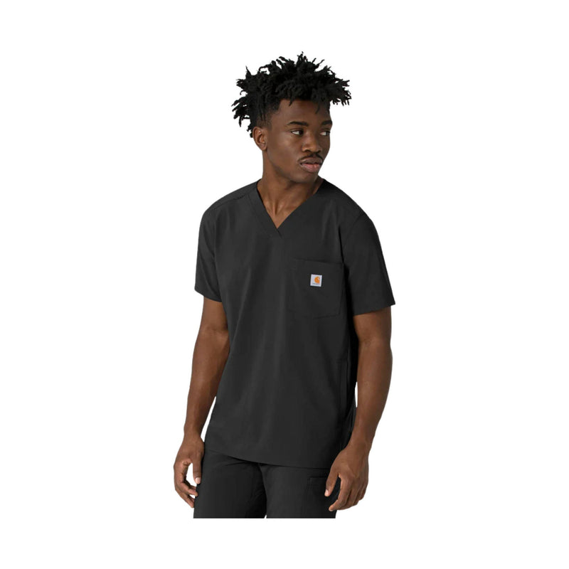 Carhartt Men's Cross Flex V Neck Scrub Top - Black