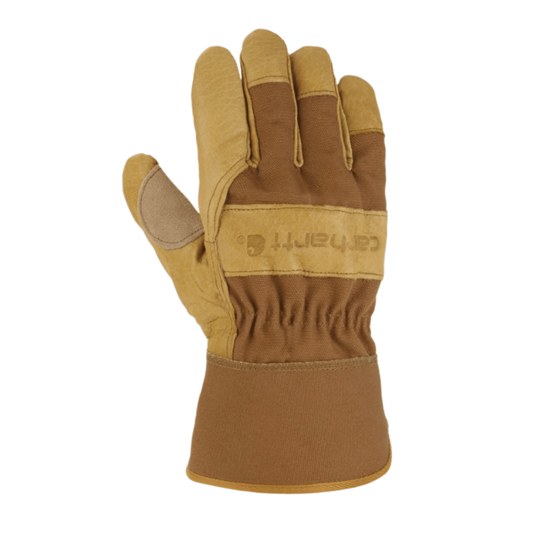 Carhartt Men's Duck Synthetic Safety Cuff Gloves - Brown