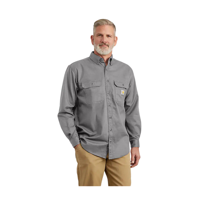 Carhartt Men's Flame Resistant Classic Twill Shirt - Gray