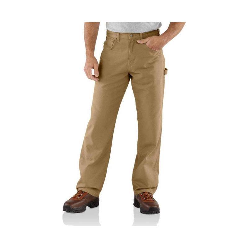 Carhartt Men's Flame-Resistant Loose Fit Midweight Canvas Jean - Golden Khaki