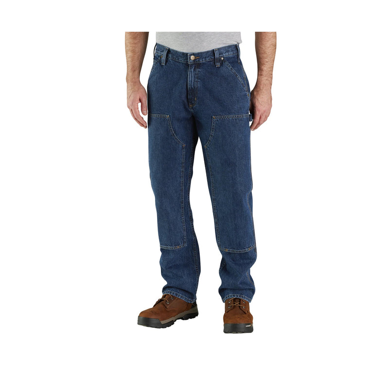 Carhartt Men's Loose Fit Double Front Utility Logger Jean - Canal