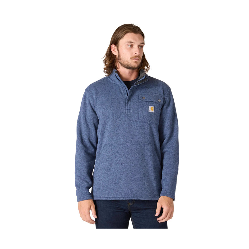 Carhartt Men's Quarter Zip Pocket Sweater Fleece - Faded Navy