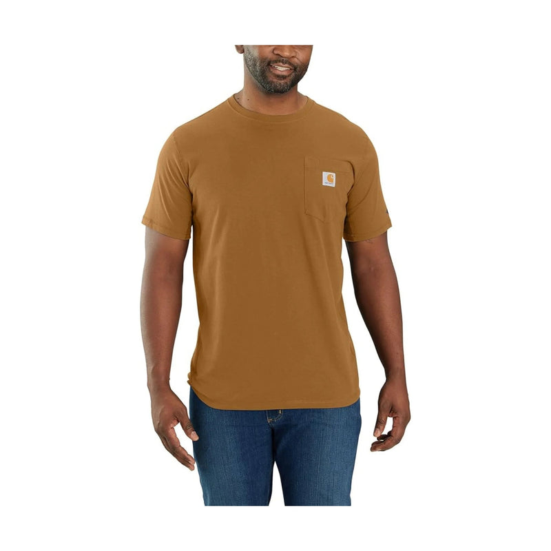 Carhartt Men's Relaxed Fit Short Sleeve Pocket Tee - Carhartt Brown