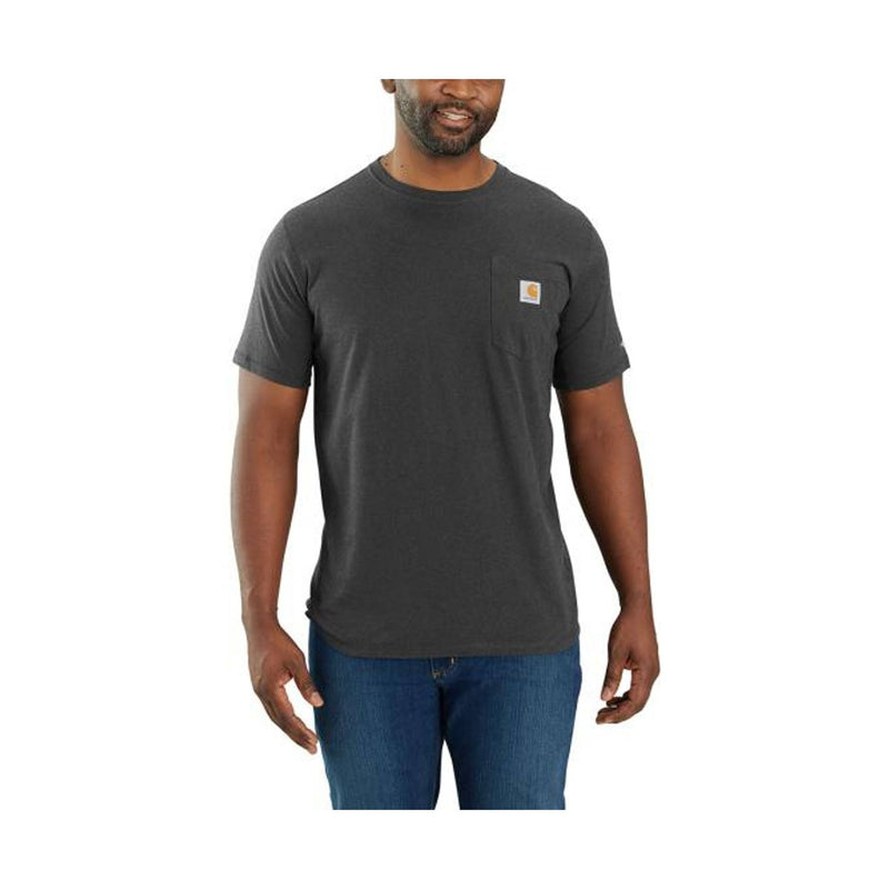 Carhartt Men's Relaxed Fit Short Sleeve Pocket Tee - Carbon Heather