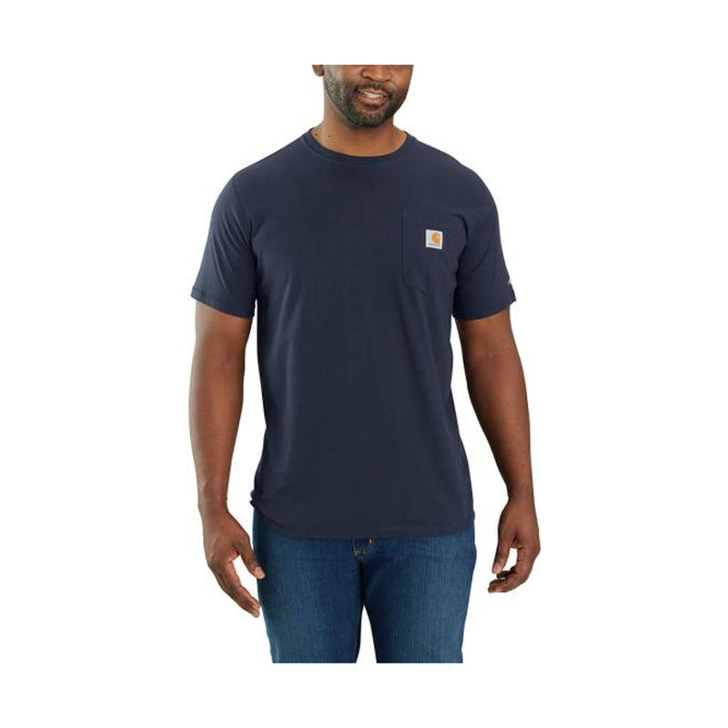 Carhartt Men's Relaxed Fit Short Sleeve Pocket Tee - Navy