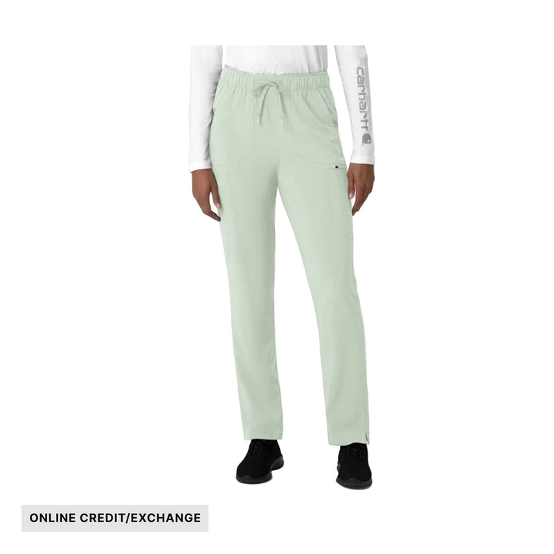 Carhartt Women's Force Cross Flex Straight Leg Cargo Scrub Pant - Fresh Mint