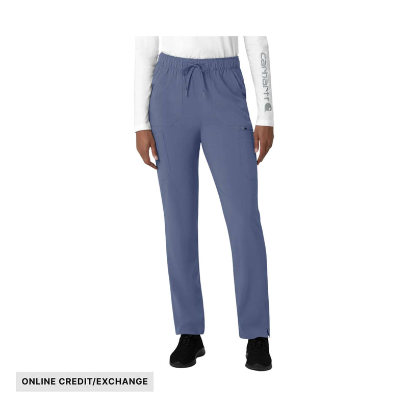 Carhartt Women's Force Cross Flex Straight Leg Cargo Scrub Pant - Riverside