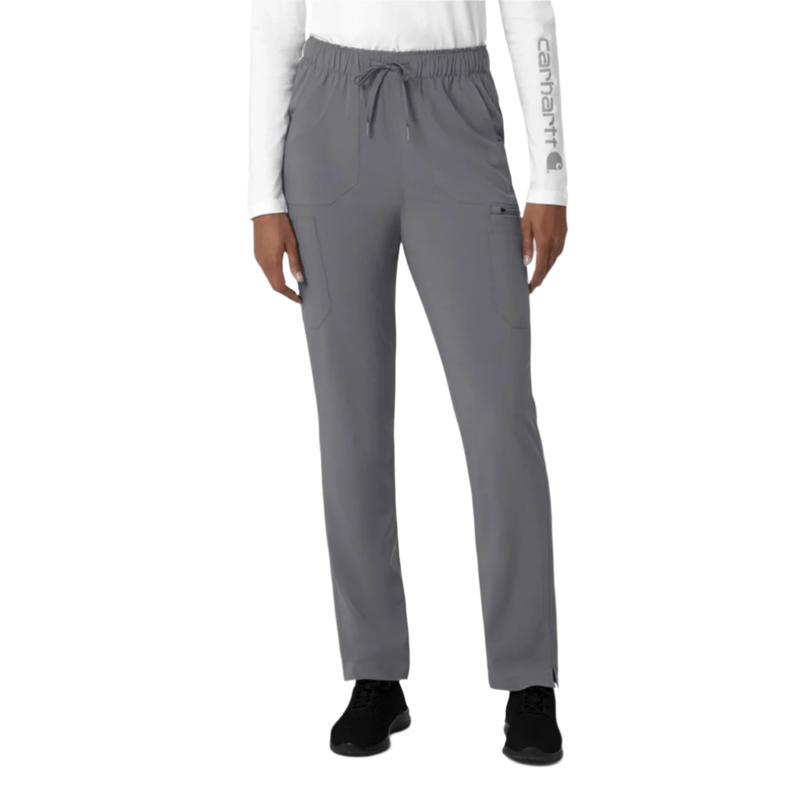 Carhartt Women's Force Cross Flex Straight Leg Cargo Scrub Pant - Pewter