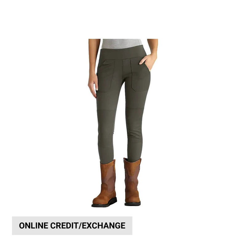 Carhartt Women's Force Fitted Midweight Utility Legging - Oyster Gray