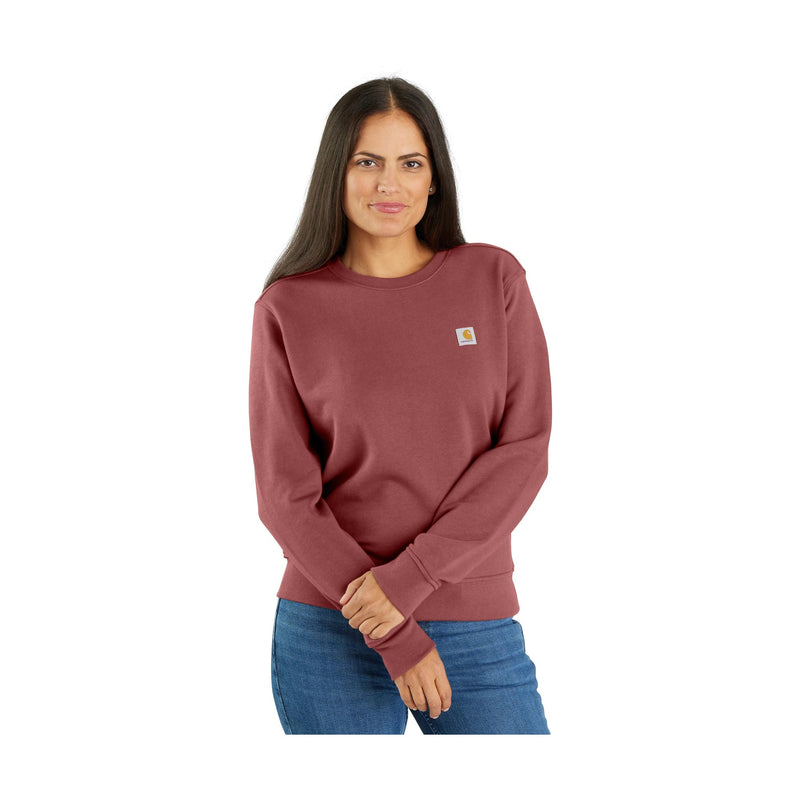 Carhartt Women's Tencel Fiber Series Relaxed Fit French Terry Crewneck Sweatshirt - Barnwood