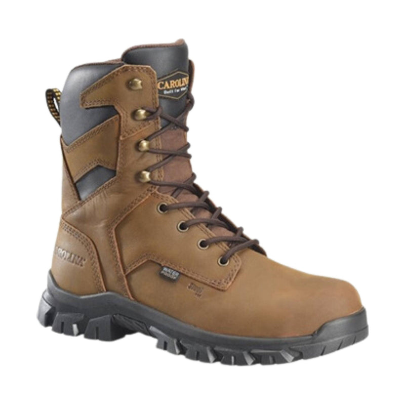 Carolina Men's Gruntz 8 Inch Waterproof Steel Toe Work Boots - Dark Brown