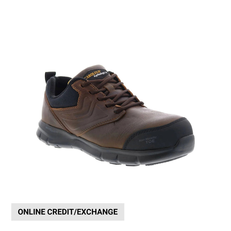Carolina Men's Lytning Composite Toe Work Shoes - Brown Leather