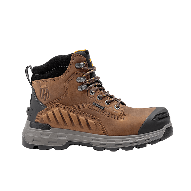 Chinook Men's Wildwood 6 Inch Waterproof Composite Toe Work Boots - Brown