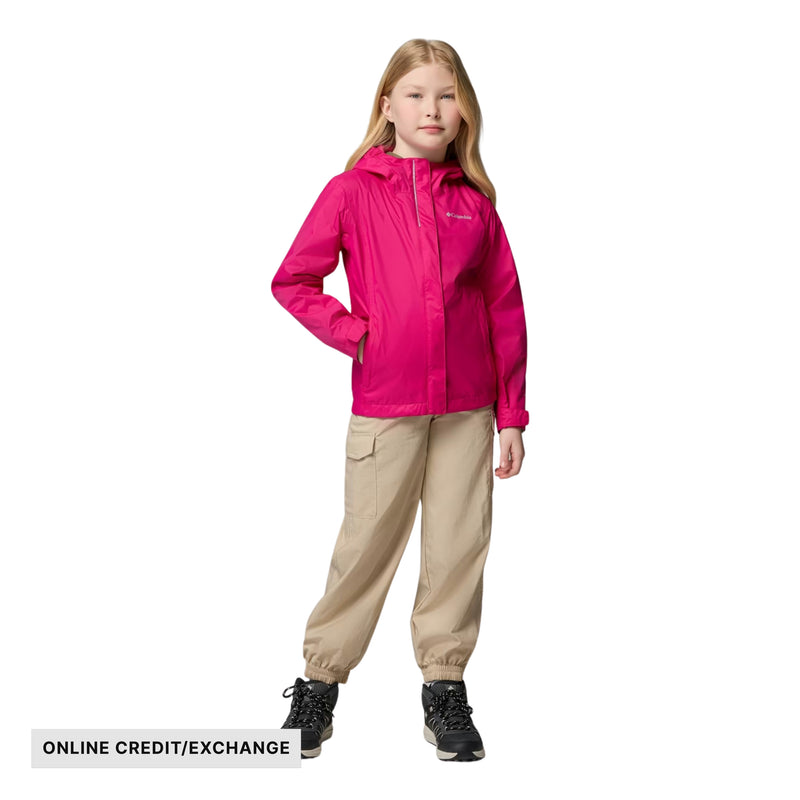 Columbia Girls' Arcadia Rain Jacket - Guava Pink