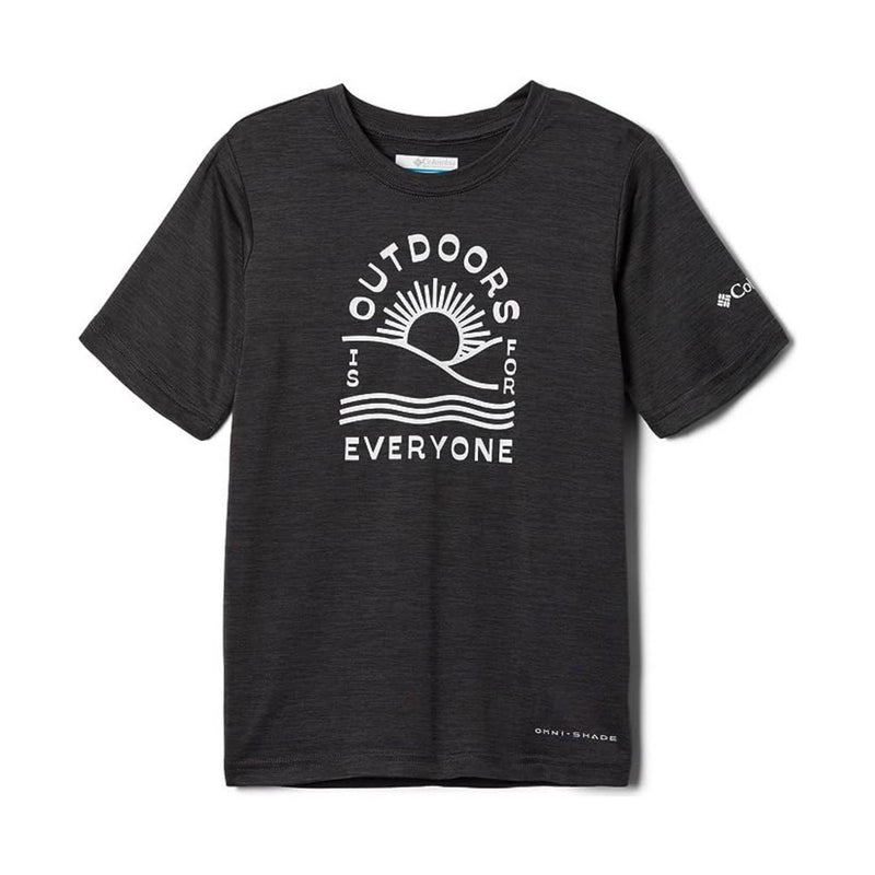 Columbia Kids' Mount Echo Short Sleeve Graphic Top - Shark Heather