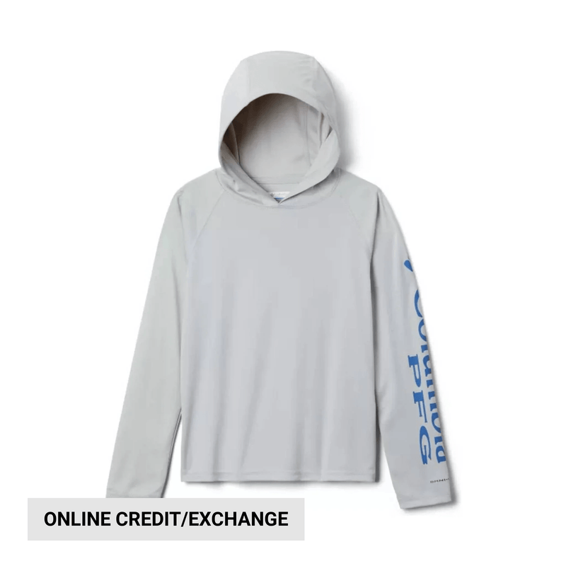 Columbia Kids' PFG Terminal Tackle Hoodie - Cool Grey