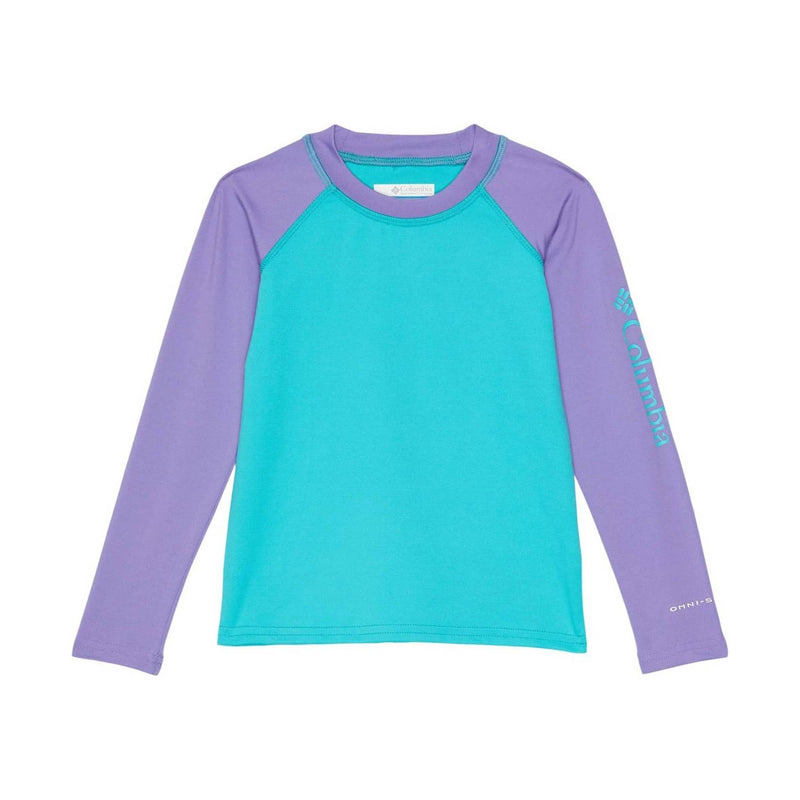 Columbia Kids' Sandy Shores Long Sleeve Sunguard Shirt - Geyser/Paisley Purple