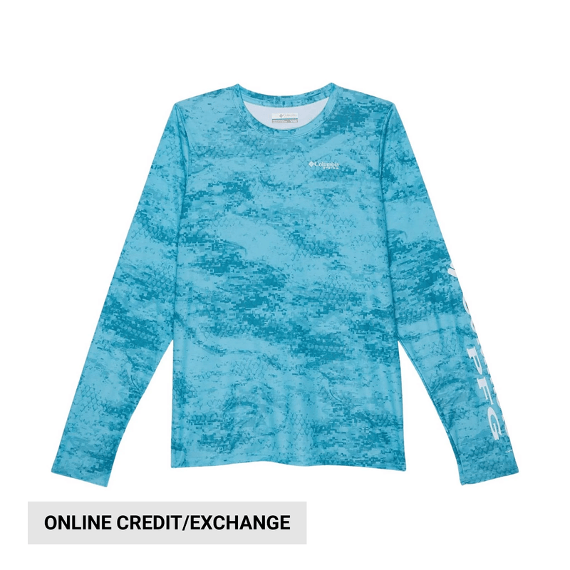 Columbia Kids' Super Terminal Tackle Long Sleeve Shirt - Riptide