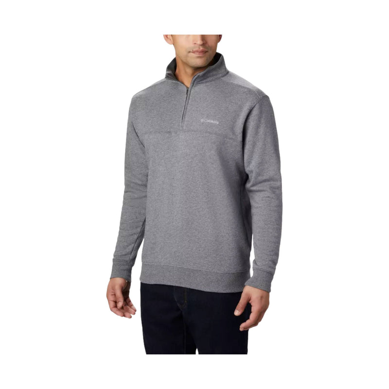 Columbia Men's Hart Mountain II Half Zip Sweatshirt - Charcoal Heather