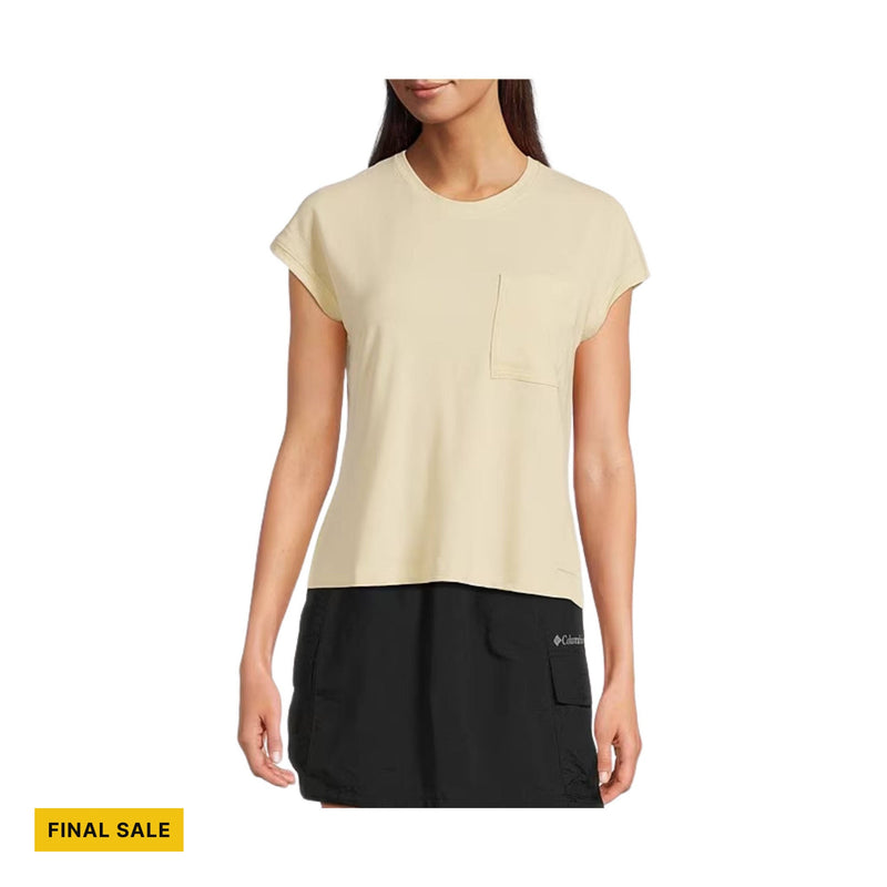 Columbia Women's Boundless Trek Short Sleeve Tee - Lemon Wash