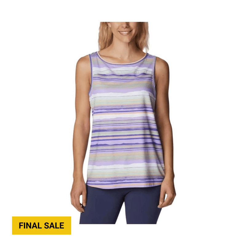 Columbia Women's Chill River Tank - Frosted Purple/ Pop Flora Tonal