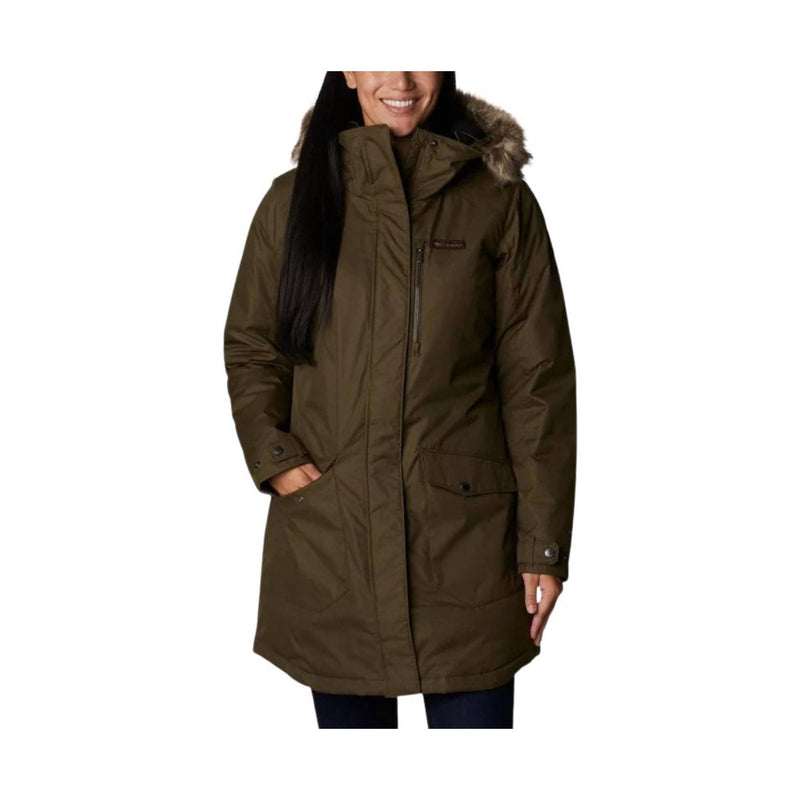 Columbia Women's Suttle Mountain Long Insulated Jacket - Olive Green