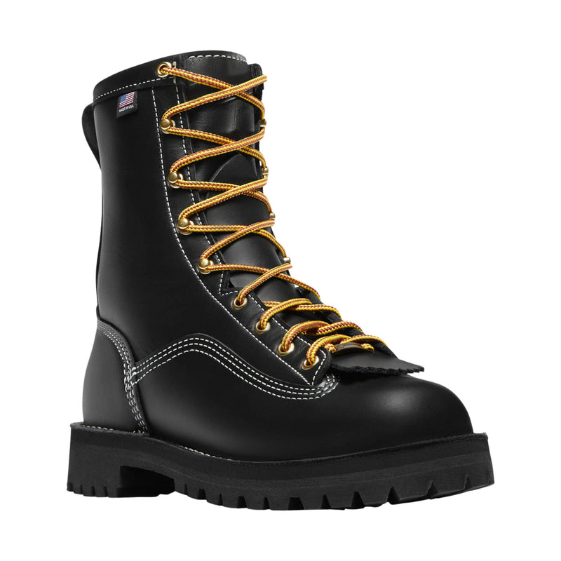 Danner Men's Super Rain Forest 8 Inch 200G Insulated Work Boot - Black