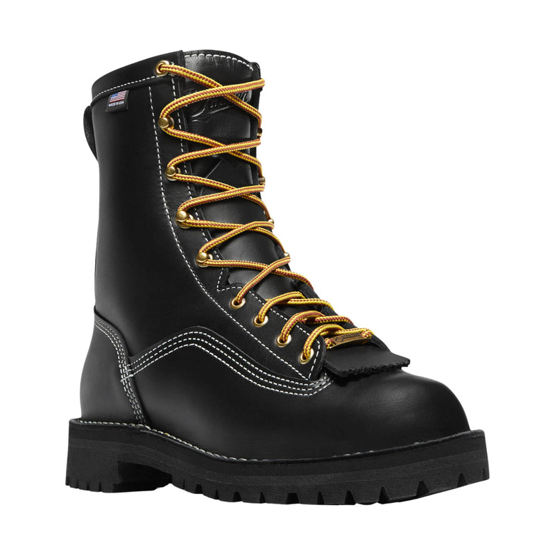 Danner Men's Super Rain Forest 8 Inch Composite Toe Work Boot - Black